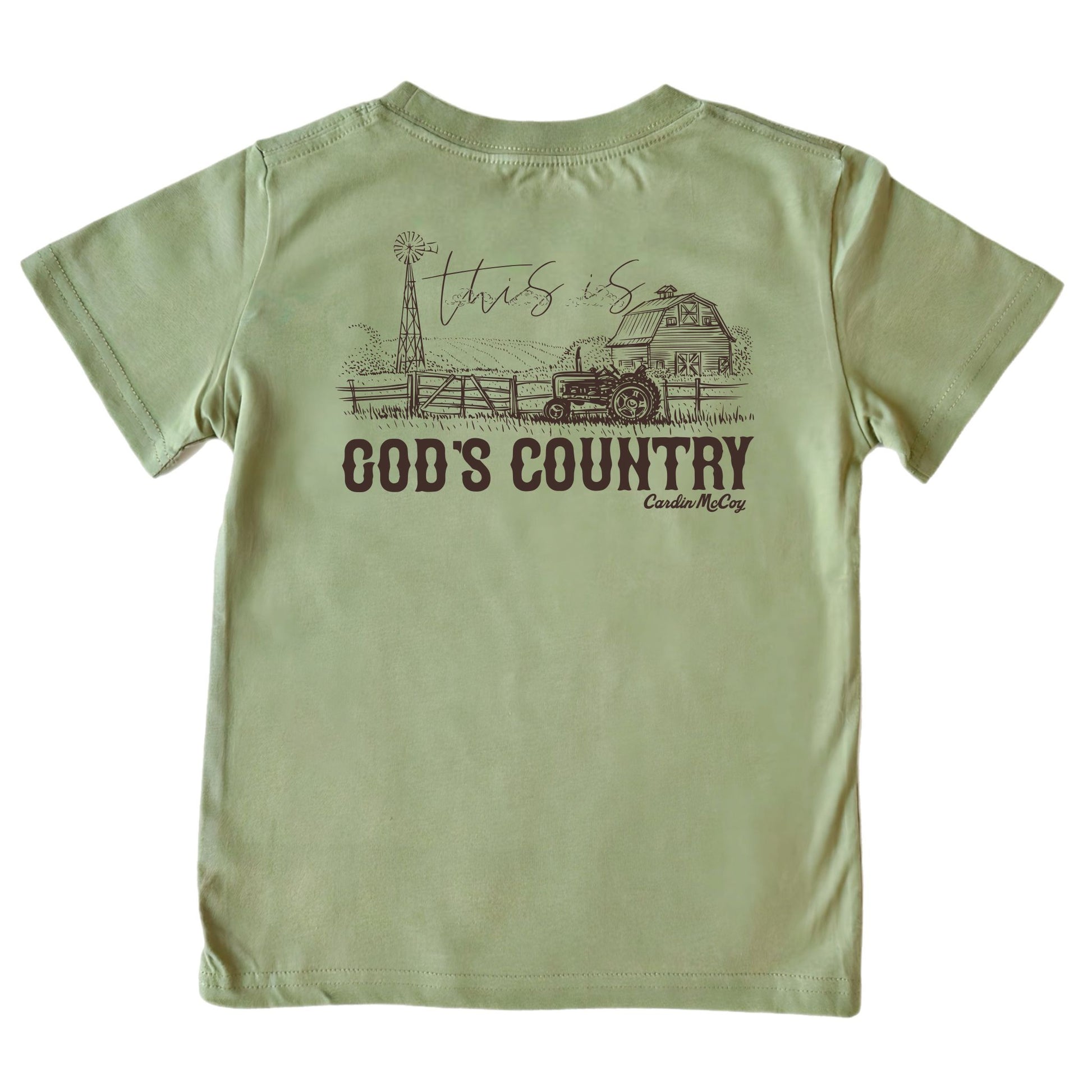 Kids' God's Country Short-Sleeve Tee Short Sleeve T-Shirt Cardin McCoy Light Olive XXS (2/3) Pocket