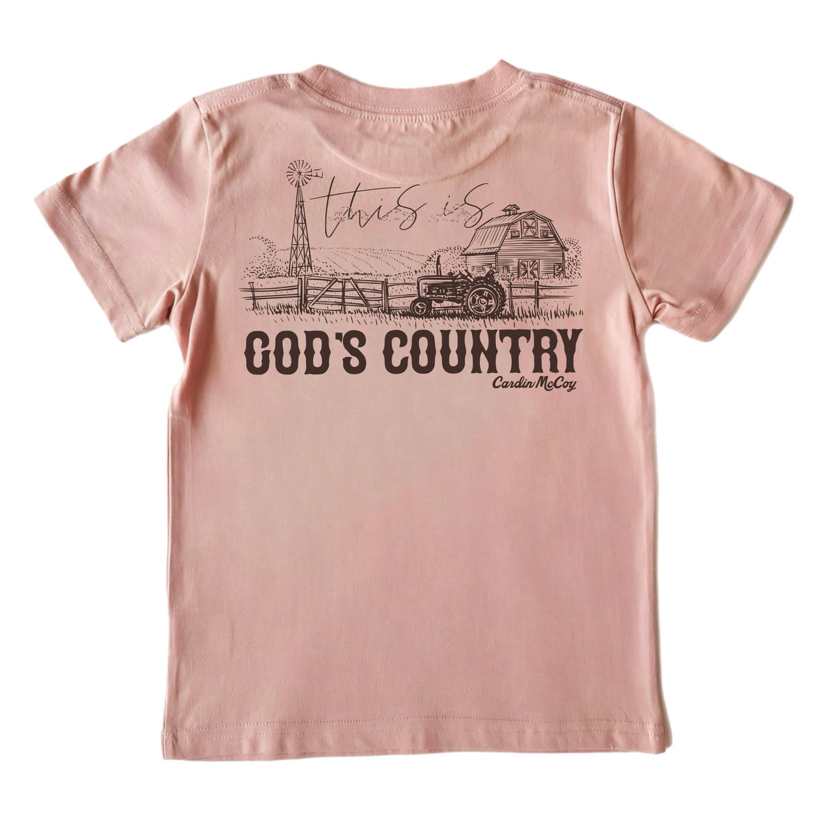 Kids' God's Country Short-Sleeve Tee Short Sleeve T-Shirt Cardin McCoy Rose Tan XXS (2/3) Pocket