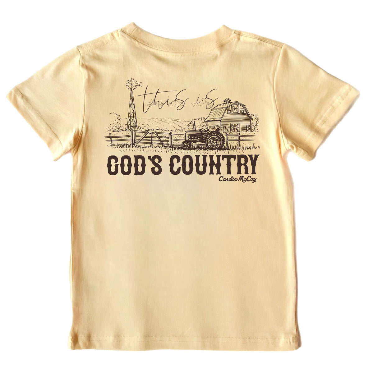 Kids' God's Country Short-Sleeve Tee Short Sleeve T-Shirt Cardin McCoy Sand XXS (2/3) Pocket
