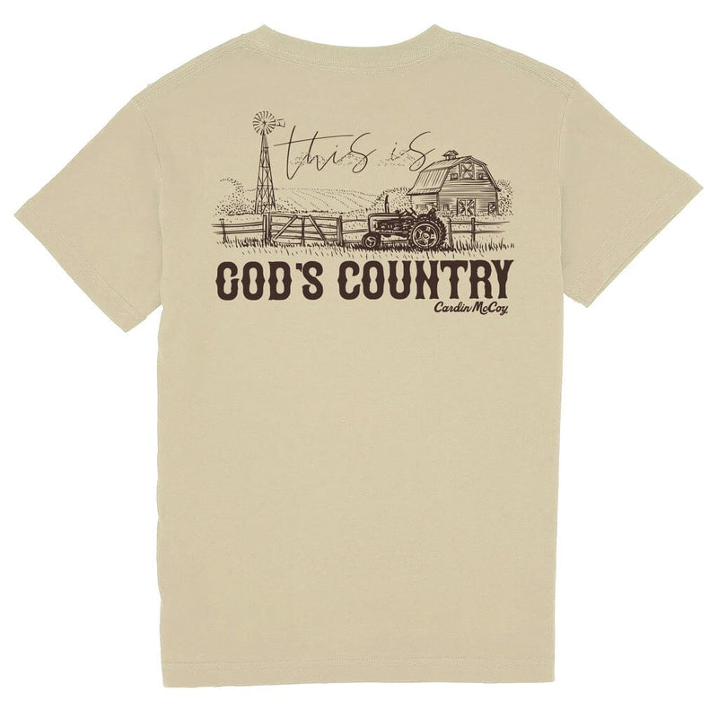 Kids' God's Country Short Sleeve Tee Short Sleeve T-Shirt Cardin McCoy Tan XXS (2/3) Pocket