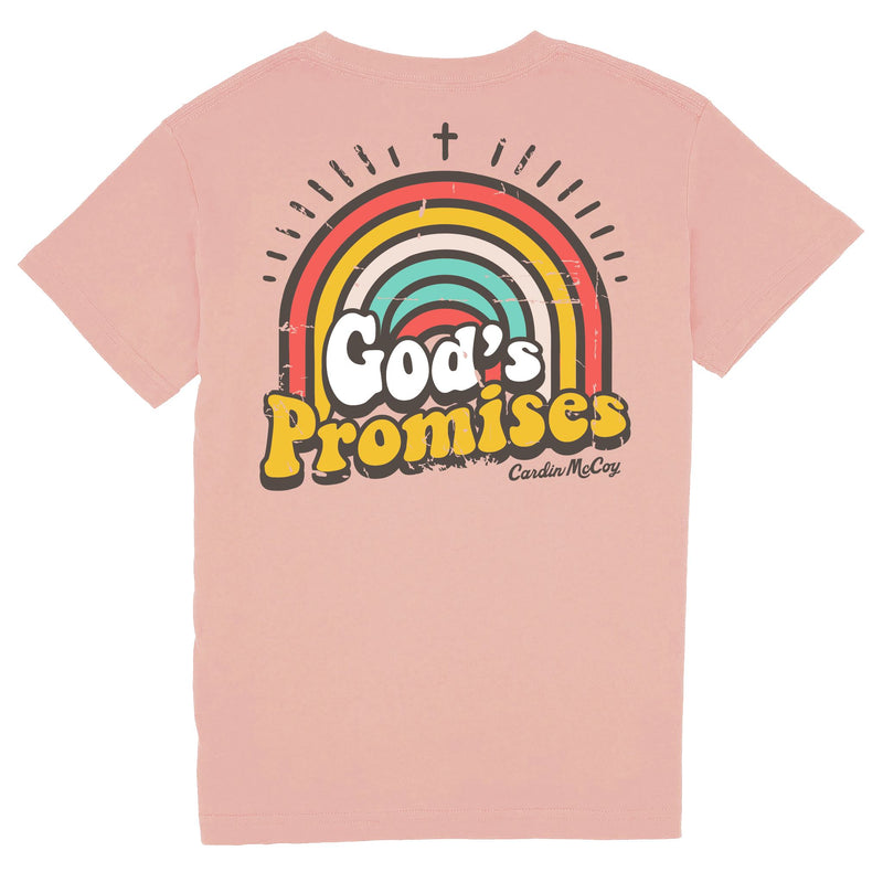 Kids' God's Promises Short Sleeve Tee Short Sleeve T-Shirt Cardin McCoy Rose Tan XXS (2/3) Pocket