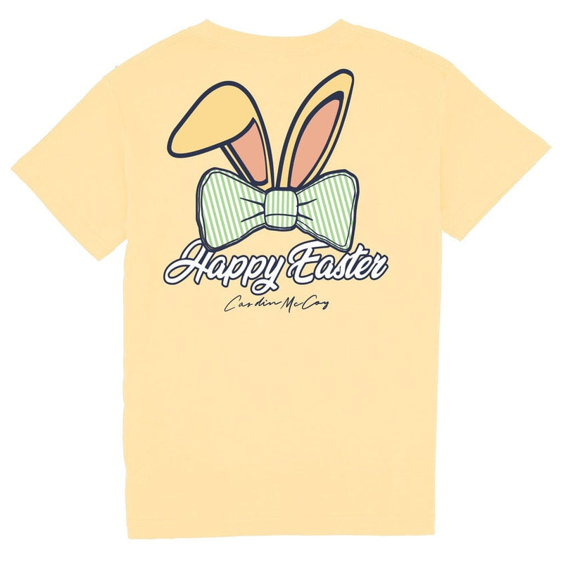 Kids' Happy Easter Short Sleeve Pocket Tee Short Sleeve T-Shirt Cardin McCoy Butter XXS (2/3) 
