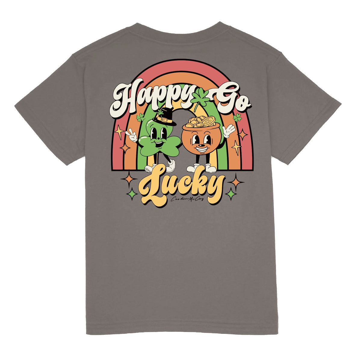 Kids' Happy Go Lucky Short Sleeve Pocket Tee Short Sleeve T-Shirt Cardin McCoy Anchor Gray XXS (2/3) 