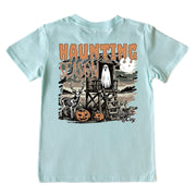 Kids' Haunting Season Short-Sleeve Short Sleeve T-Shirt Cardin McCoy Blue Mint XXS (2/3) Pocket
