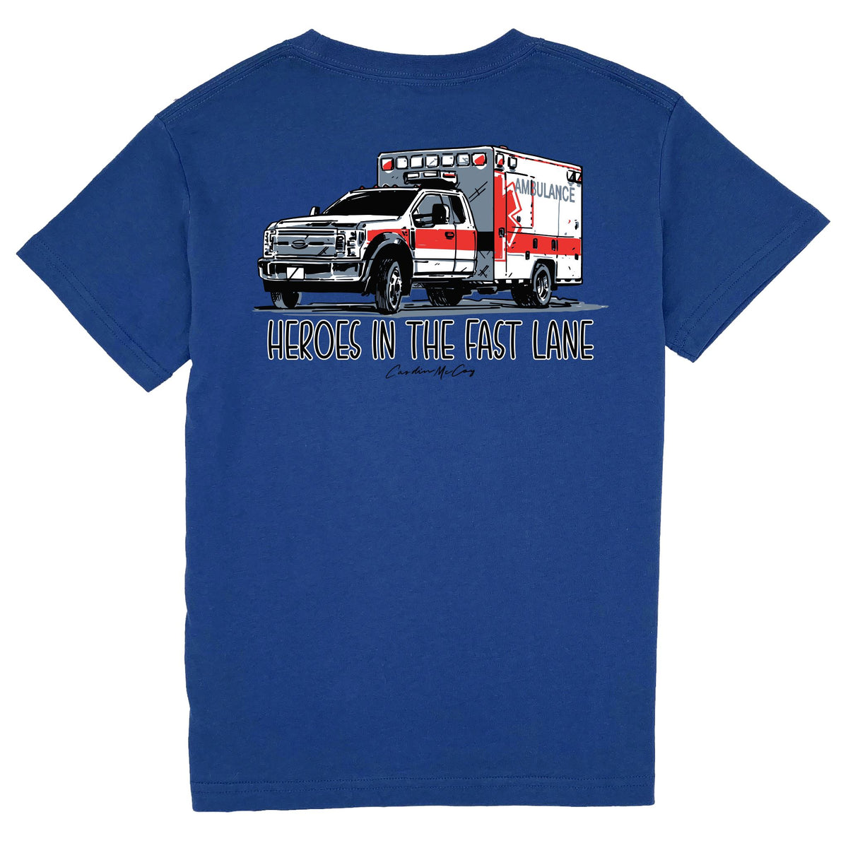 Kids' Heroes in the Fast Lane Short Sleeve Pocket Tee Short Sleeve T-Shirt Cardin McCoy Blue XXS (2/3) 