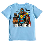 Kids' Hide & Shriek Short-Sleeve Tee Short Sleeve T-Shirt Cardin McCoy Light Blue XXS (2/3) No Pocket