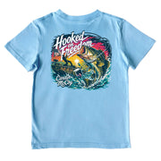 Kids' Hooked on Freedom Short-Sleeve Tee Short Sleeve T-Shirt Cardin McCoy Light Blue XXS (2/3) Pocket