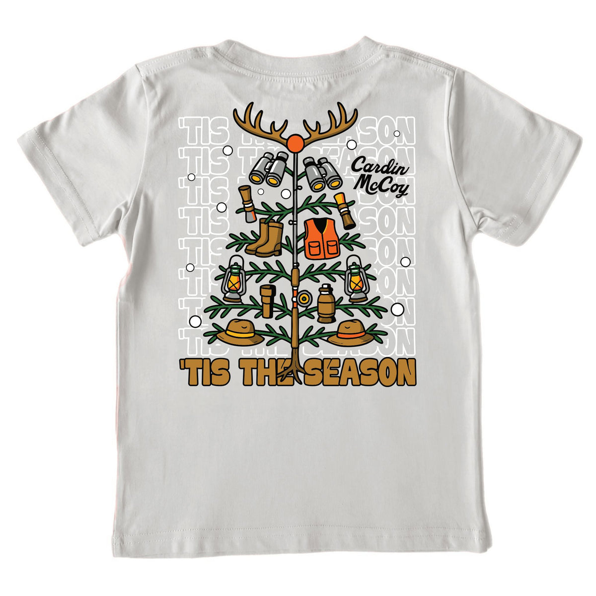 Kids' Hunting Christmas Tree Short-Sleeve Tee – Cardin McCoy