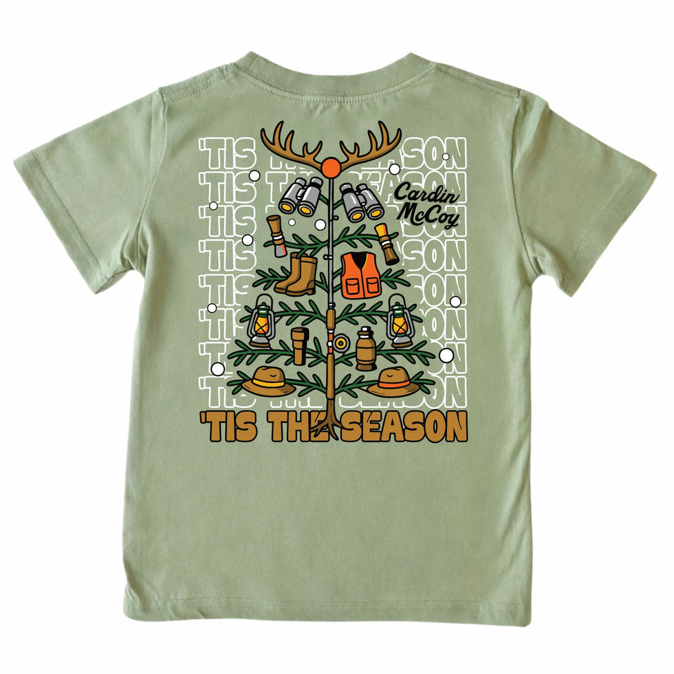 Kids' Hunting Christmas Tree Short-Sleeve Tee – Cardin McCoy