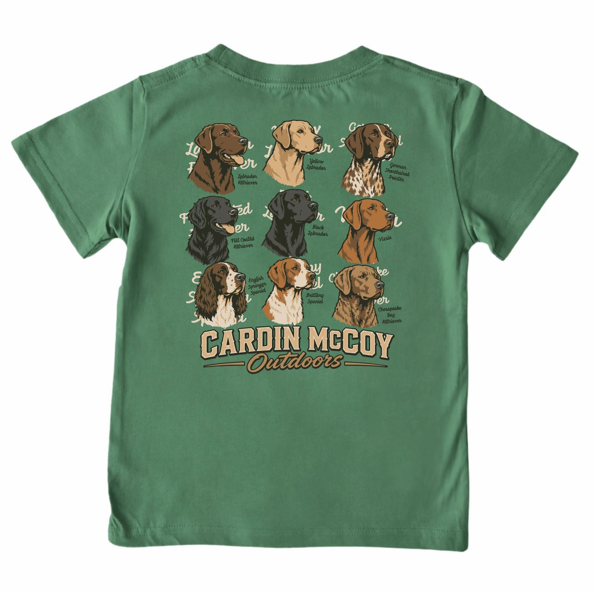 Kids' Hunting Dog Outdoors Short-Sleeve Tee Short Sleeve T-Shirt Cardin McCoy Dark Olive XXS (2/3) Pocket