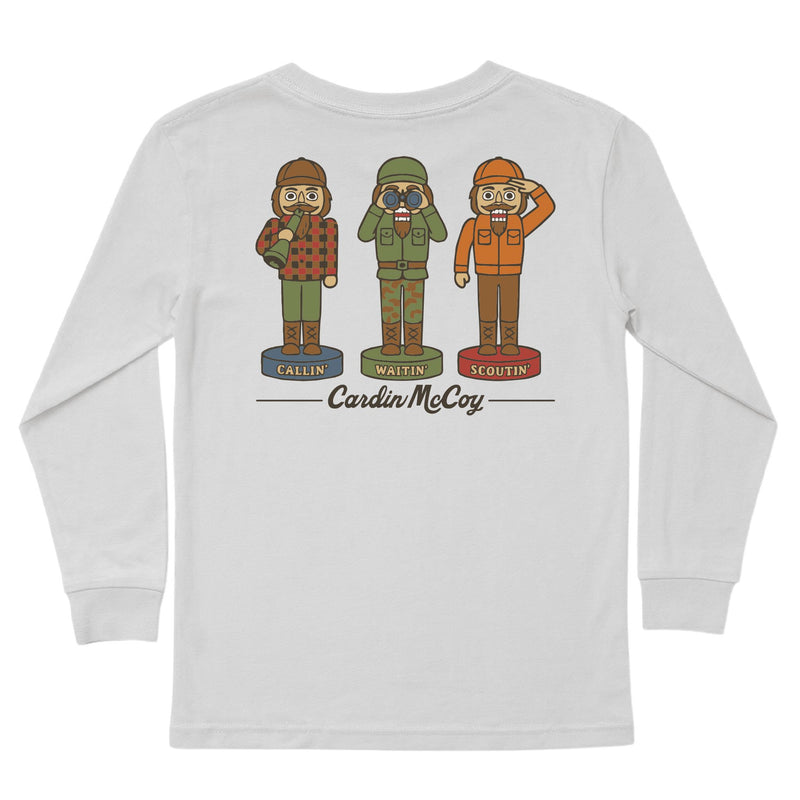 Kids' Hunting Nutcrackers Long-Sleeve Tee Long Sleeve T-Shirt Cardin McCoy Ice Gray XXS (2/3) Pocket
