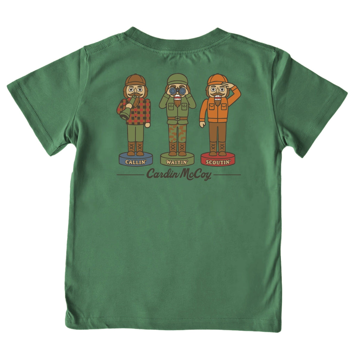 Kids' Hunting Nutcrackers Short-Sleeve Tee Short Sleeve T-Shirt Cardin McCoy Dark Olive XXS (2/3) Pocket