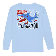 Kids' I Chews You Long-Sleeve Tee Long Sleeve T-Shirt Cardin McCoy Light Blue XXS (2/3) Pocket
