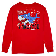 Kids' I Chews You Long-Sleeve Tee Long Sleeve T-Shirt Cardin McCoy Red XXS (2/3) Pocket