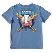 Kids' I Hit Bombs Performance Short-Sleeve Tee Short Sleeve T-Shirt Cardin McCoy Captain Blue XXS (2/3) Performance