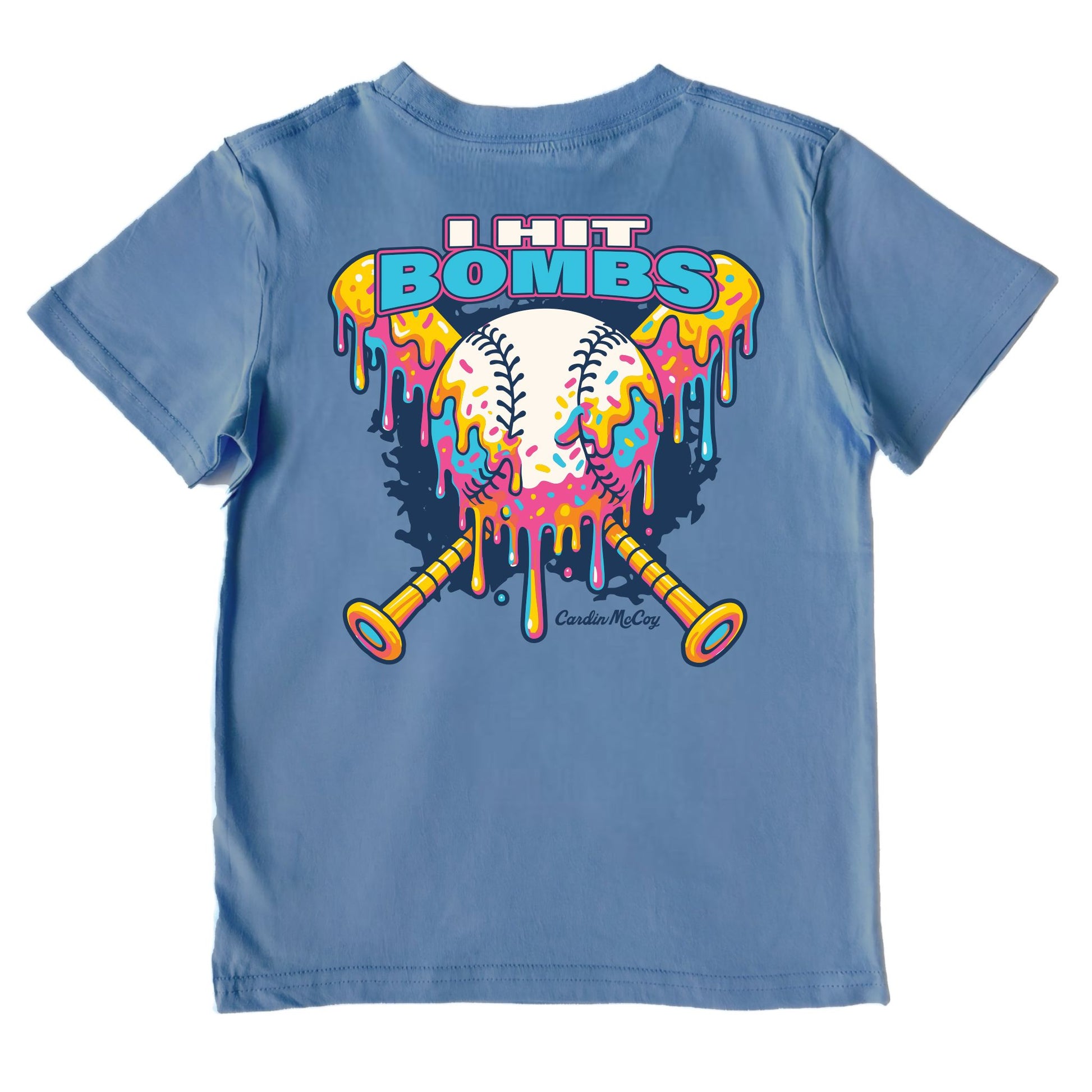 Kids' I Hit Bombs Performance Short-Sleeve Tee Short Sleeve T-Shirt Cardin McCoy Captain Blue XXS (2/3) Performance