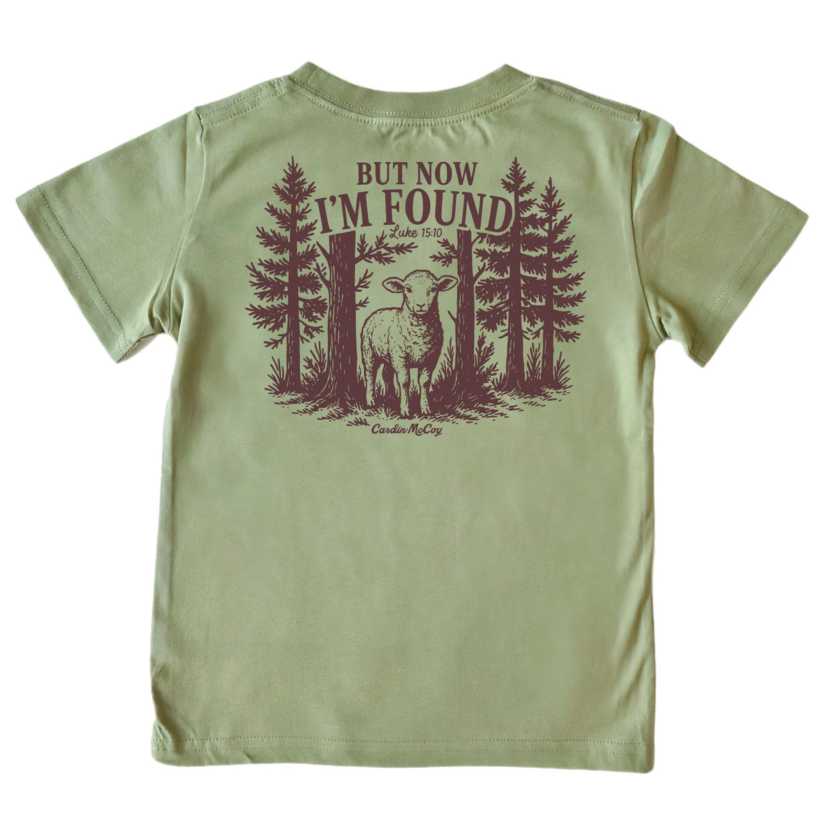 Kids' I'm Found Short-Sleeve Tee Short Sleeve T-Shirt Cardin McCoy Light Olive XXS (2/3) No Pocket