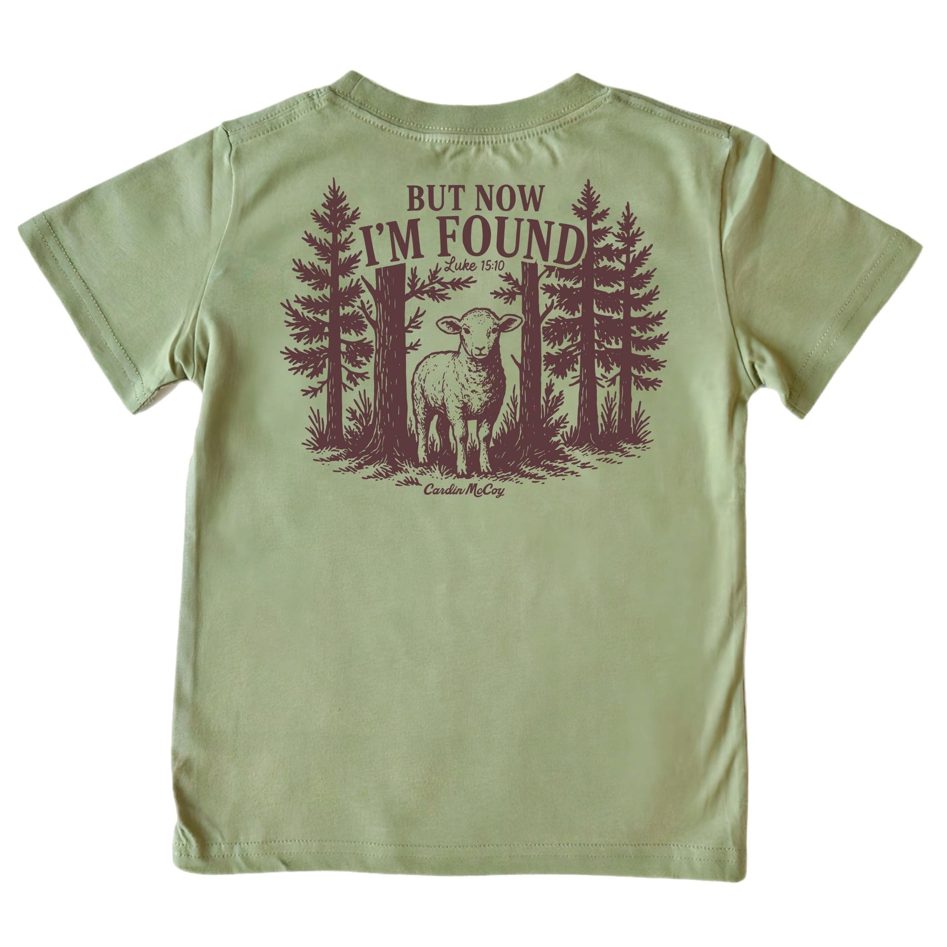 Kids' I'm Found Short-Sleeve Tee Short Sleeve T-Shirt Cardin McCoy Light Olive XXS (2/3) No Pocket
