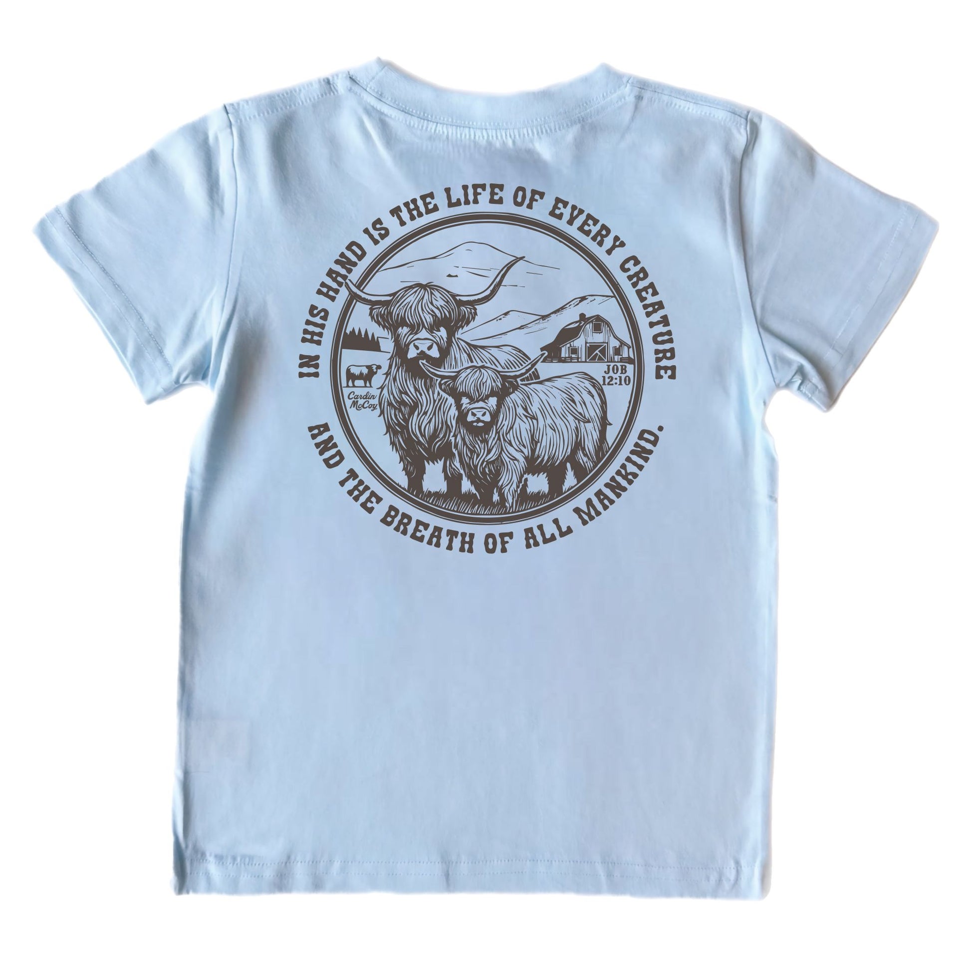 Kids' In His Hands Short-Sleeve Tee Short Sleeve T-Shirt Cardin McCoy Cool Blue XXS (2/3) Pocket