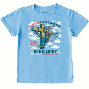 Kids' In His Light Front Design Short-Sleeve Tee Short Sleeve T-Shirt Cardin McCoy Light Blue XXS (2/3) Front Design