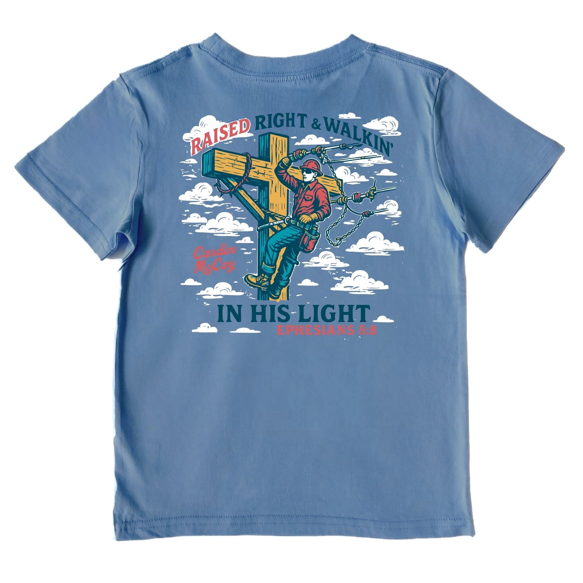 Kids' In His Light Short-Sleeve Performance Tee Short Sleeve T-Shirt Cardin McCoy Captains Blue XXS (2/3) Performance