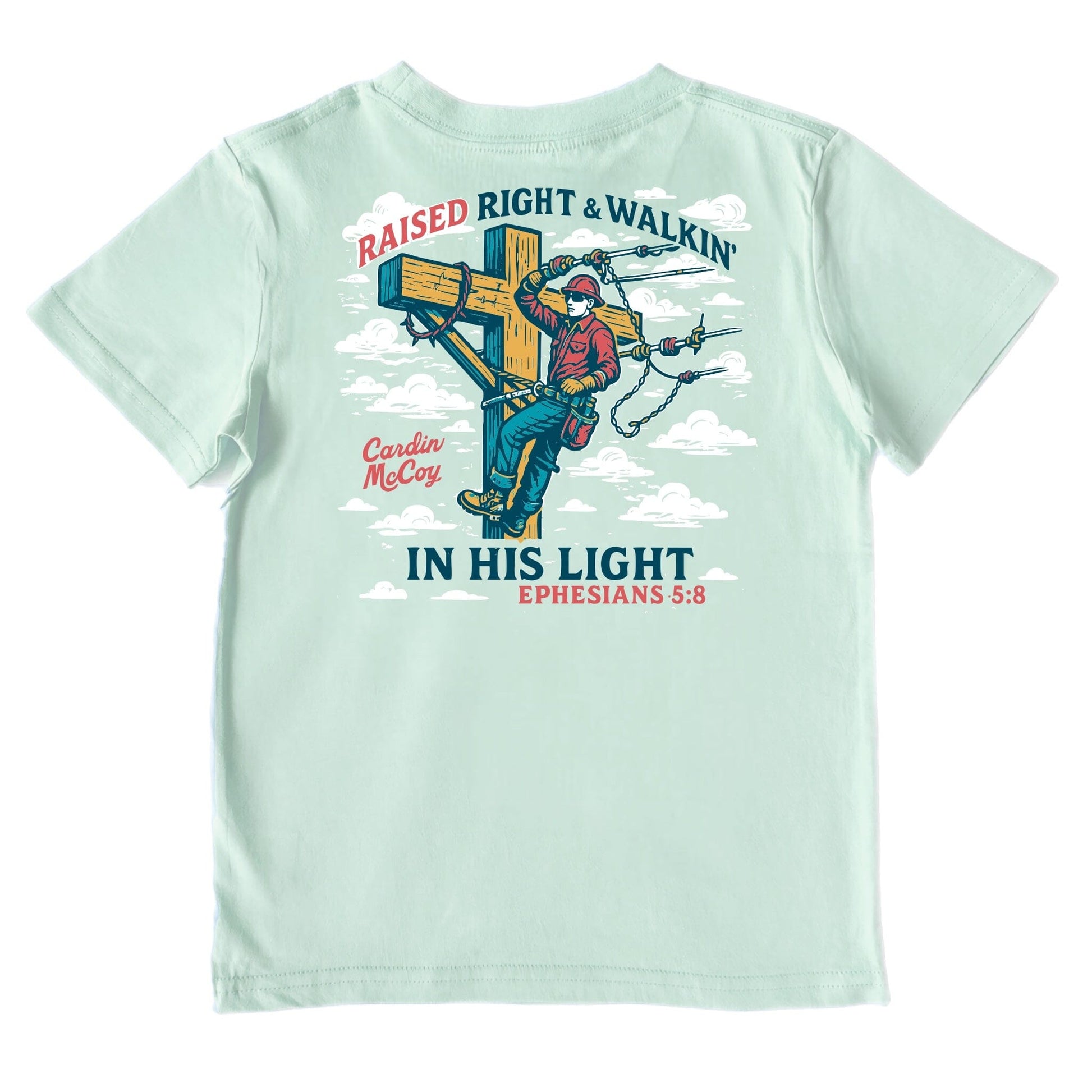 Kids' In His Light Short-Sleeve Performance Tee Short Sleeve T-Shirt Cardin McCoy Surf Spray XXS (2/3) Performance