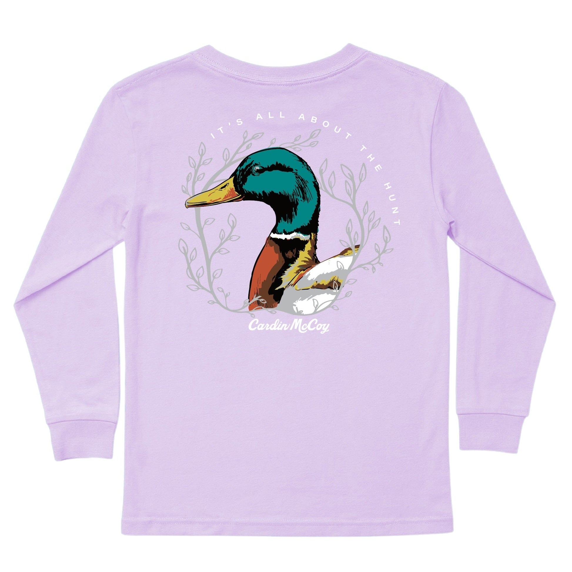 Kids' It's All About The Hunt Long-Sleeve Tee Long Sleeve T-Shirt Cardin McCoy Lavender XXS (2/3) Pocket