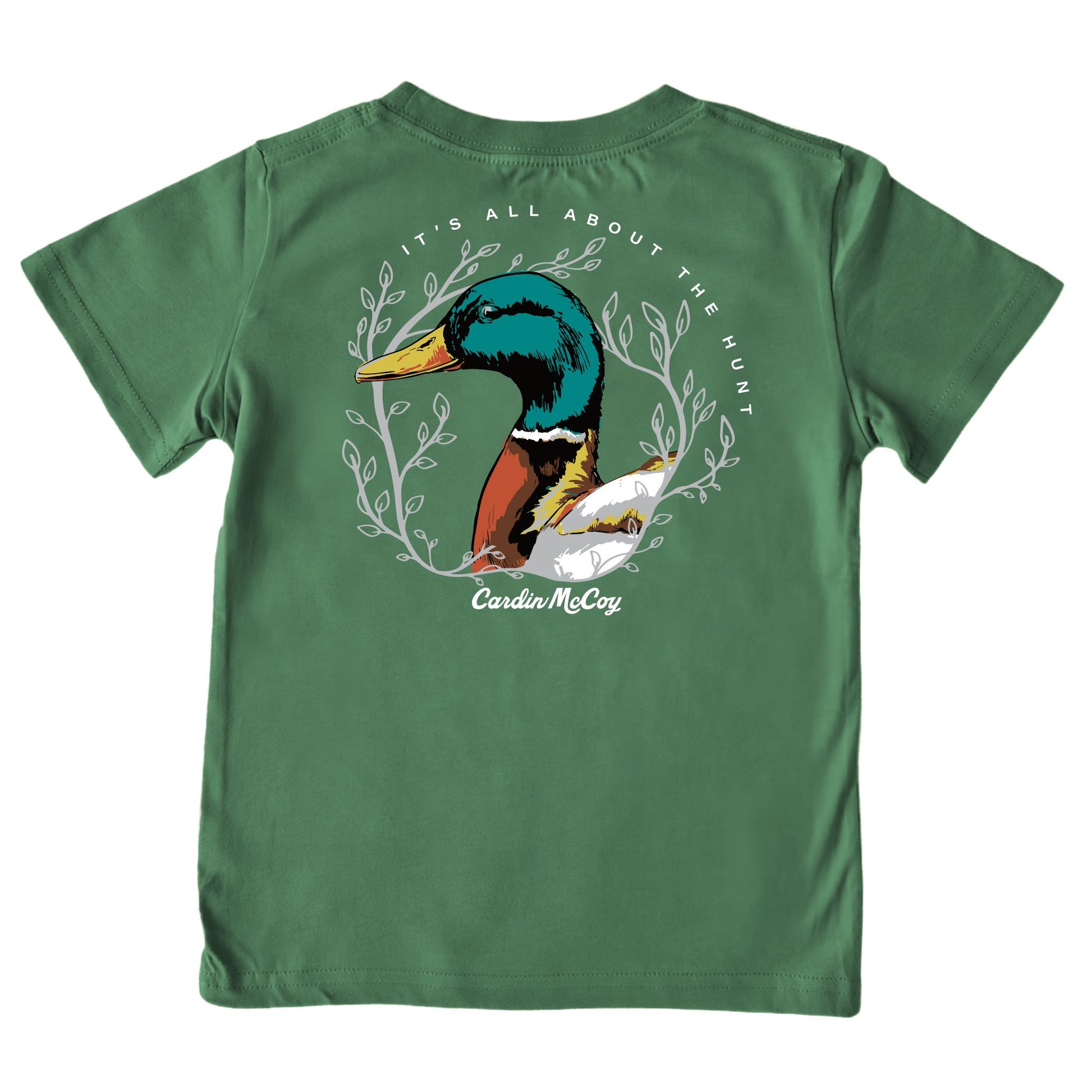 Kids' It's All About The Hunt Short-Sleeve Tee Short Sleeve T-Shirt Cardin McCoy Dark Olive XXS (2/3) Pocket