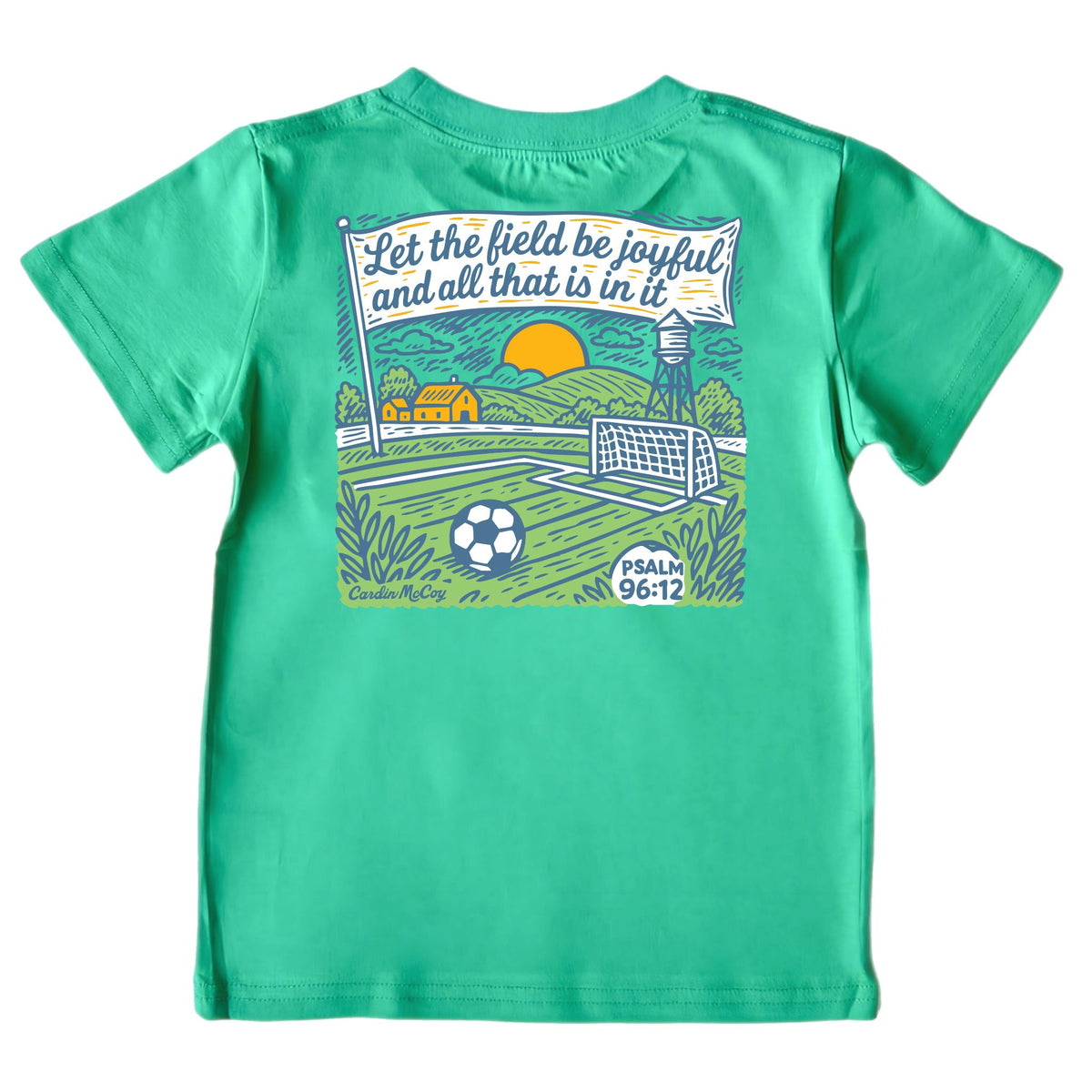 Kids' Joyful Soccer Short-Sleeve Tee Short Sleeve T-Shirt Cardin McCoy Green XXS (2/3) Pocket