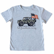Kids' Let Freedom Ring Short-Sleeve Tee Short Sleeve T-Shirt Cardin McCoy Heather Gray XXS (2/3) Pocket