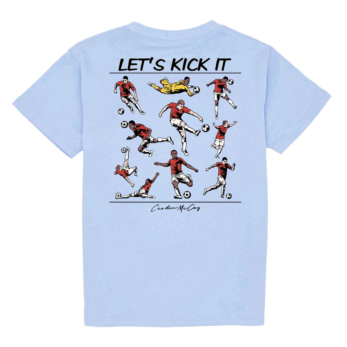 Kids' Let's Kick It Short Sleeve Pocket Tee Short Sleeve T-Shirt Cardin McCoy Light Blue XXS (2/3) 