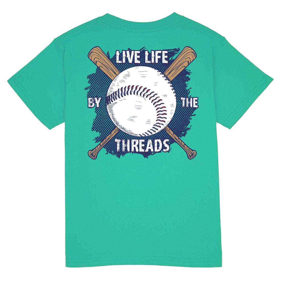 Kids' Live Life by the Threads Short Sleeve Pocket Tee Short Sleeve T-Shirt Cardin McCoy Teal XXS (2/3) 