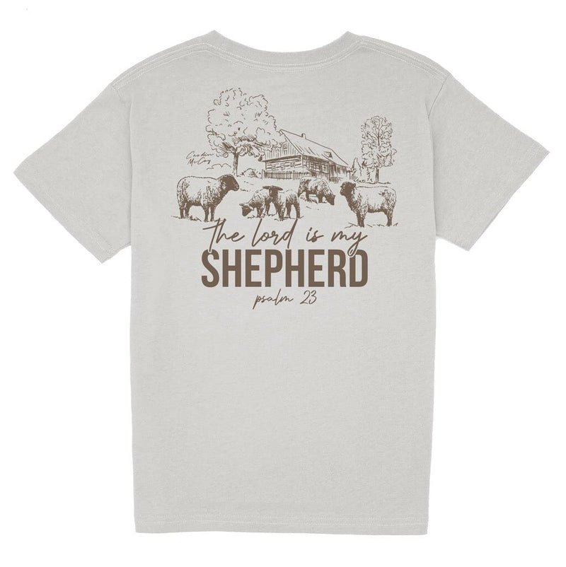 Kids' Lord is My Shepherd Short Sleeve Pocket Tee Short Sleeve T-Shirt Cardin McCoy Ice Gray XXS (2/3) 
