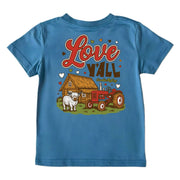 Kids' Love Yall Short-Sleeve Tee Short Sleeve T-Shirt Cardin McCoy Blue XXS (2/3) Pocket