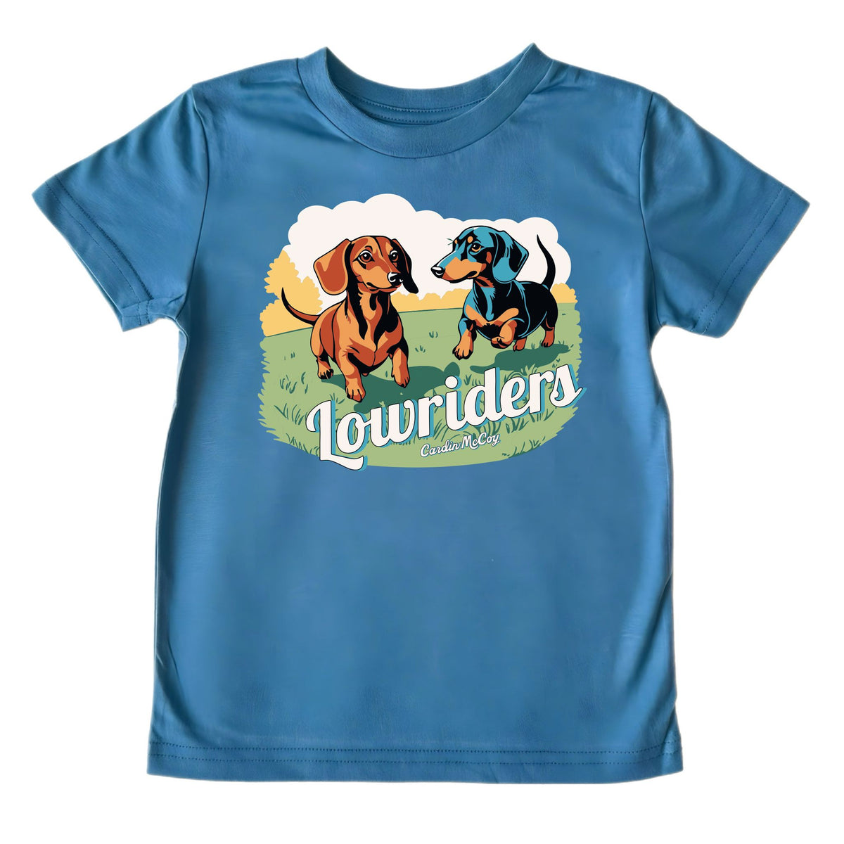Kids' Lowriders Front Short-Sleeve Tee Short Sleeve T-Shirt Cardin McCoy Blue XXS (2/3) No Pocket