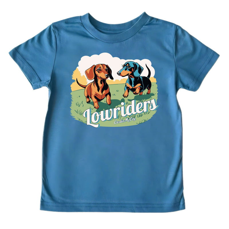 Kids' Lowriders Front Short-Sleeve Tee Short Sleeve T-Shirt Cardin McCoy Blue XXS (2/3) No Pocket