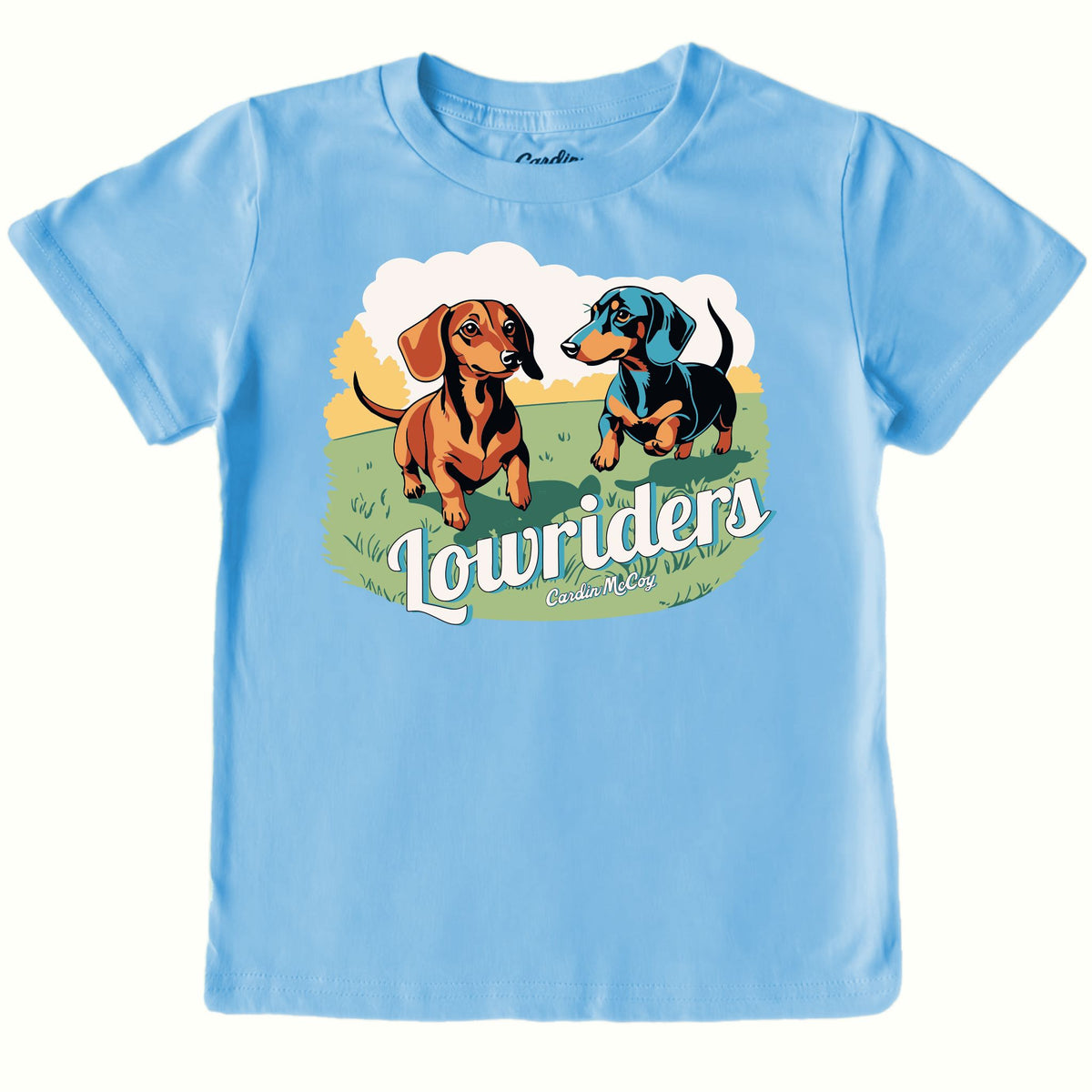 Kids' Lowriders Front Short-Sleeve Tee Short Sleeve T-Shirt Cardin McCoy Light Blue XXS (2/3) No Pocket