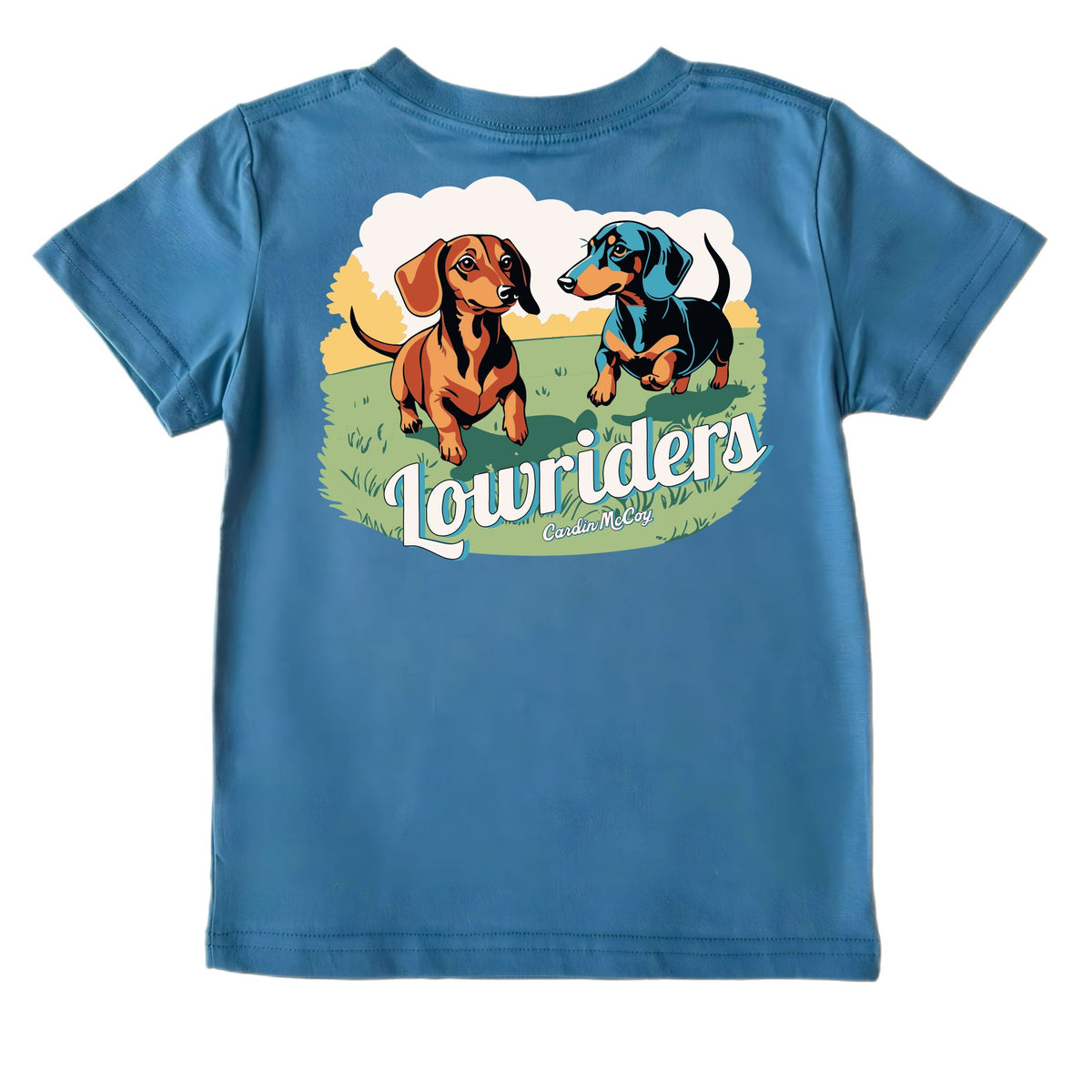 Kids' Lowriders Short-Sleeve Tee Short Sleeve T-Shirt Cardin McCoy Blue XXS (2/3) Pocket