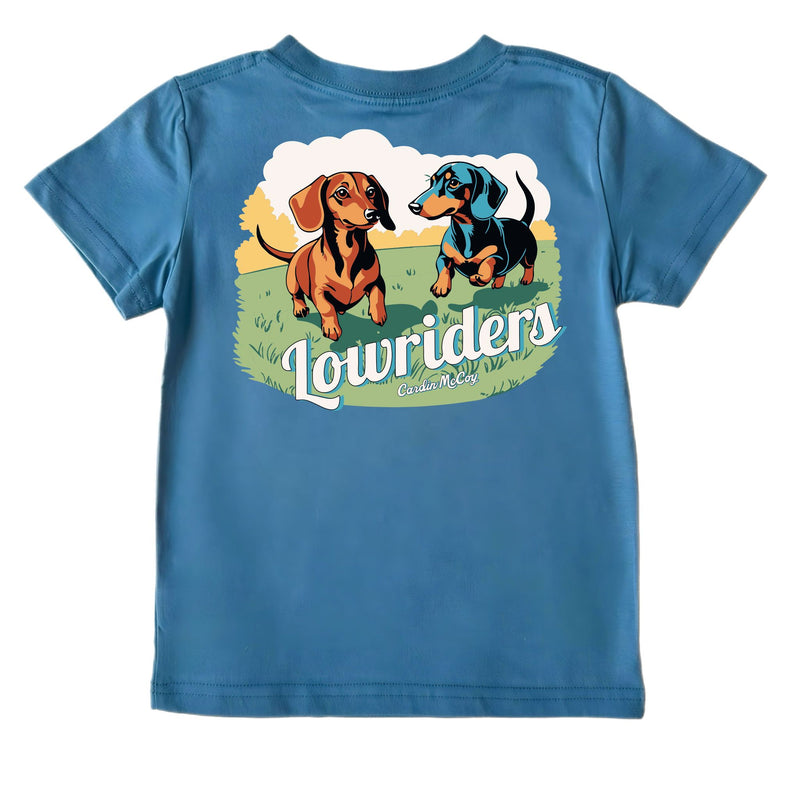 Kids' Lowriders Short-Sleeve Tee Short Sleeve T-Shirt Cardin McCoy Blue XXS (2/3) Pocket