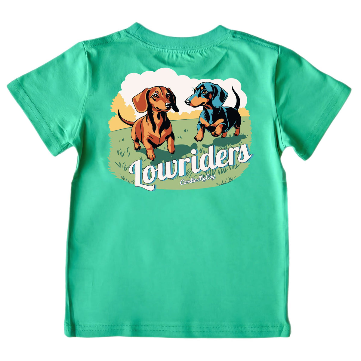 Kids' Lowriders Short-Sleeve Tee Short Sleeve T-Shirt Cardin McCoy Green XXS (2/3) Pocket