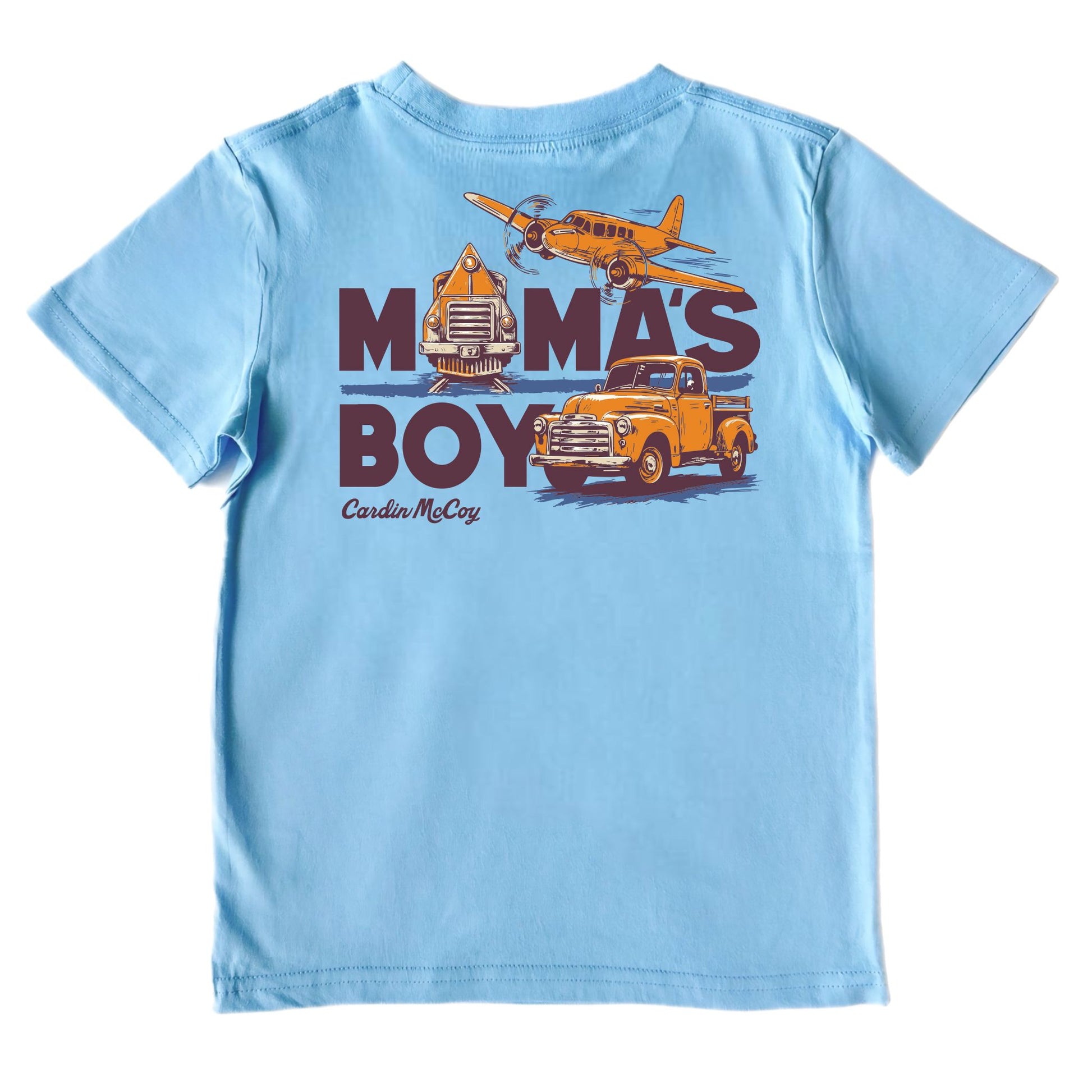 Kids' Mama's Boy Short-Sleeve Tee Short Sleeve T-Shirt Cardin McCoy Light Blue XXS (2/3) Pocket