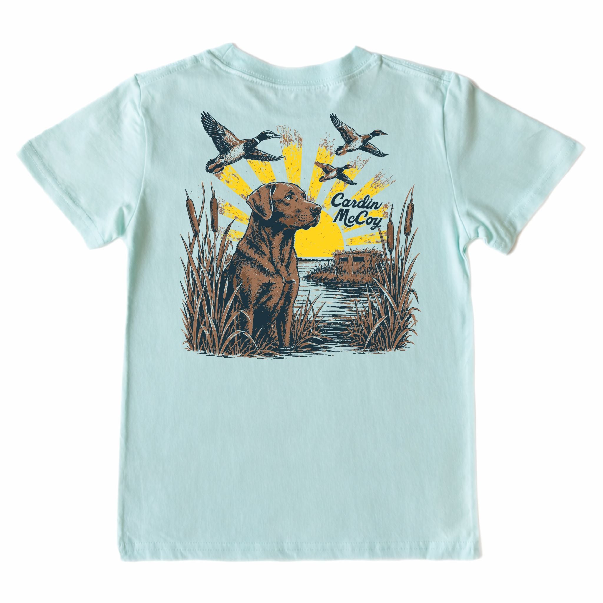 Kids' Marsh Dog Short-Sleeve Tee Short Sleeve T-Shirt Cardin McCoy Blue Mint XXS (2/3) Pocket