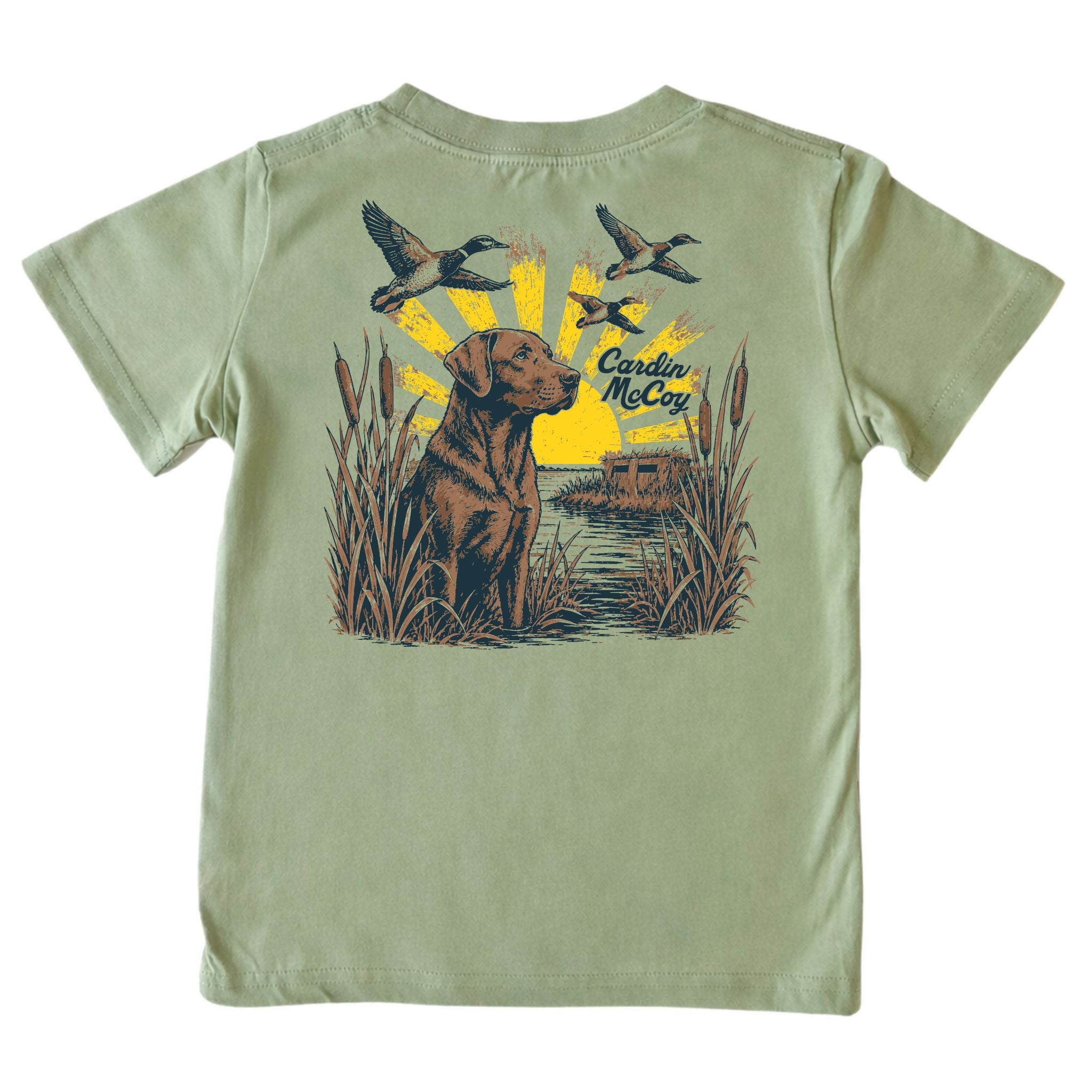 Kids' Marsh Dog Short-Sleeve Tee Short Sleeve T-Shirt Cardin McCoy Light Olive XXS (2/3) Pocket