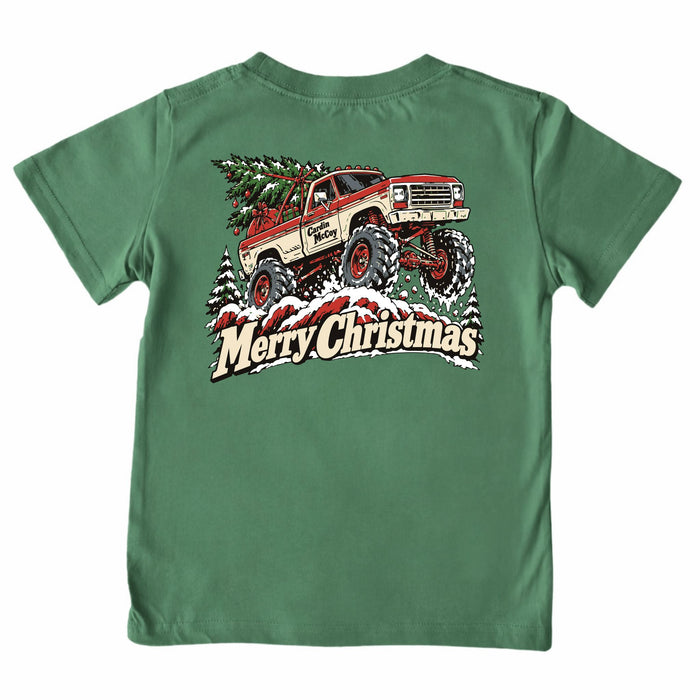 Kids' Merry Christmas Truck Short-Sleeve Tee