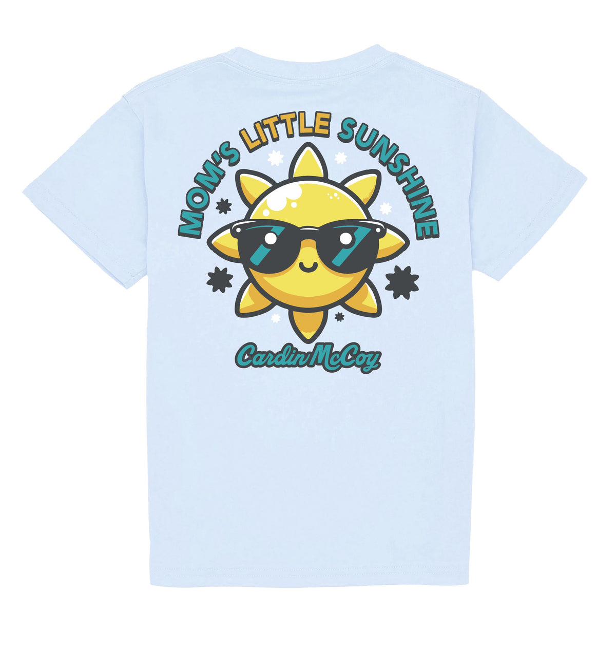 Kids' Mom's Little Sunshine Short Sleeve Pocket Tee Short Sleeve T-Shirt Cardin McCoy Cool Blue XXS (2/3) No Pocket