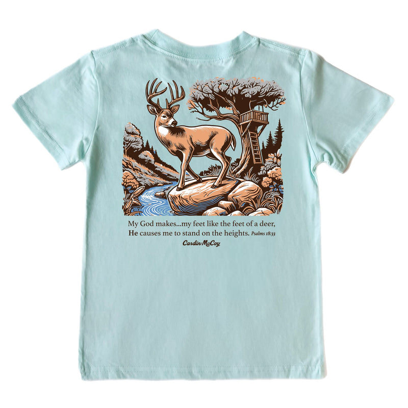 Kids' My God Makes Short-Sleeve Tee Short Sleeve T-Shirt Cardin McCoy Blue Mint XXS (2/3) Pocket