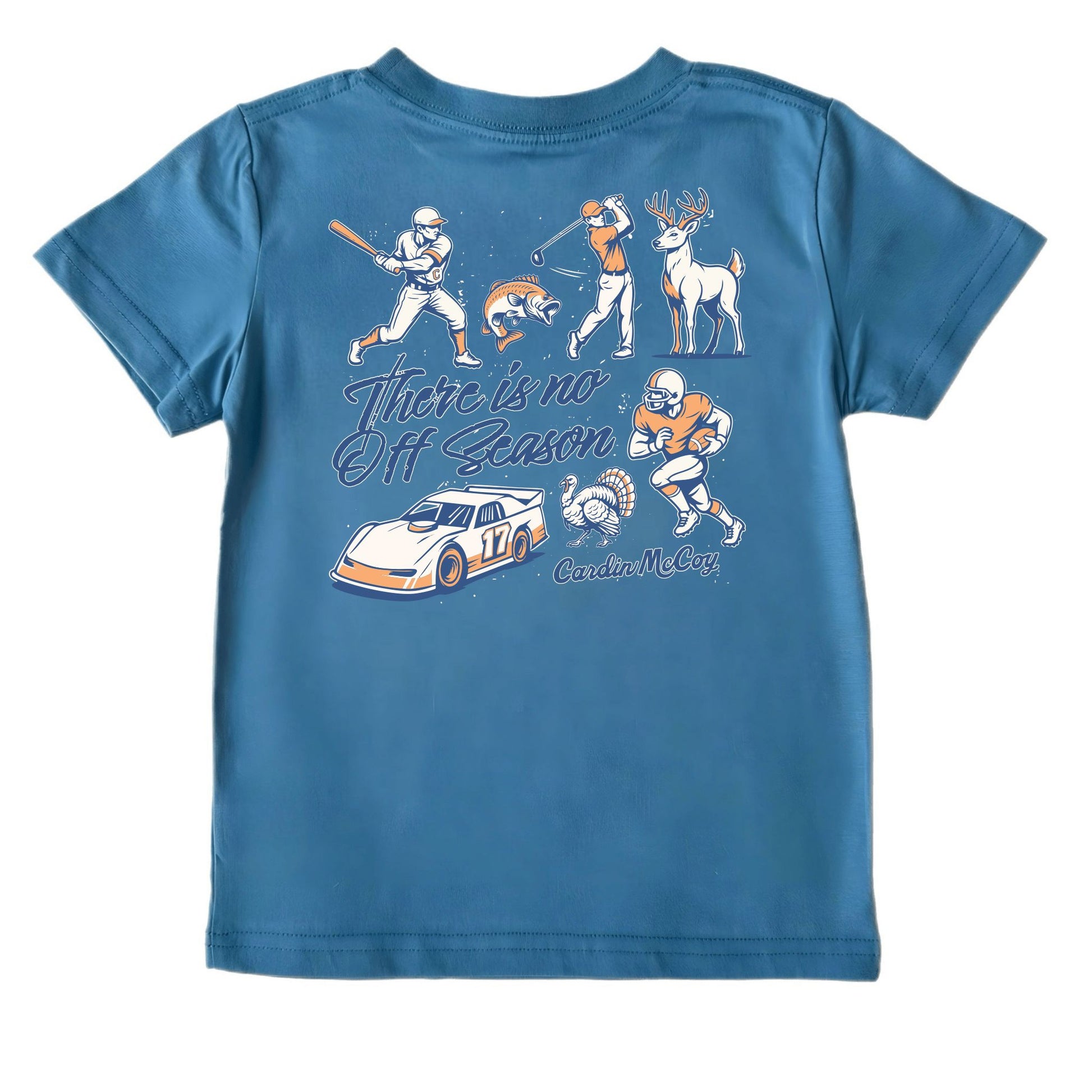 Kids' No Off Season Short-Sleeve Tee Short Sleeve T-Shirt Cardin McCoy Blue XXS (2/3) Pocket