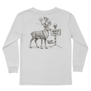 Kids' North Pole Sketch Long-Sleeve Tee Long Sleeve T-Shirt Cardin McCoy Ice Gray XXS (2/3) Pocket