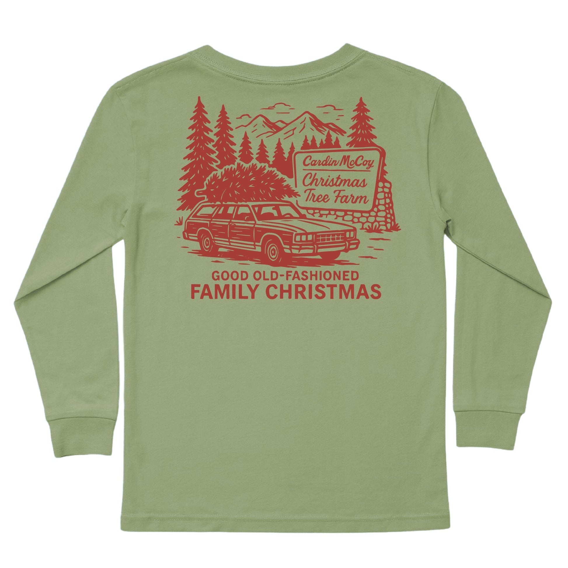 Kids' Old Fashioned Long-Sleeve Tee Long Sleeve T-Shirt Cardin McCoy Light Olive XXS (2/3) Pocket