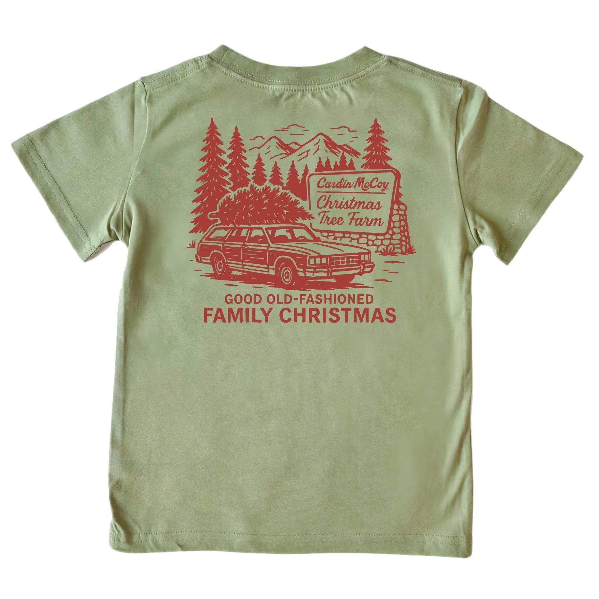 Kids' Old Fashioned Short-Sleeve Tee Short Sleeve T-Shirt Cardin McCoy Light Olive XXS (2/3) Pocket